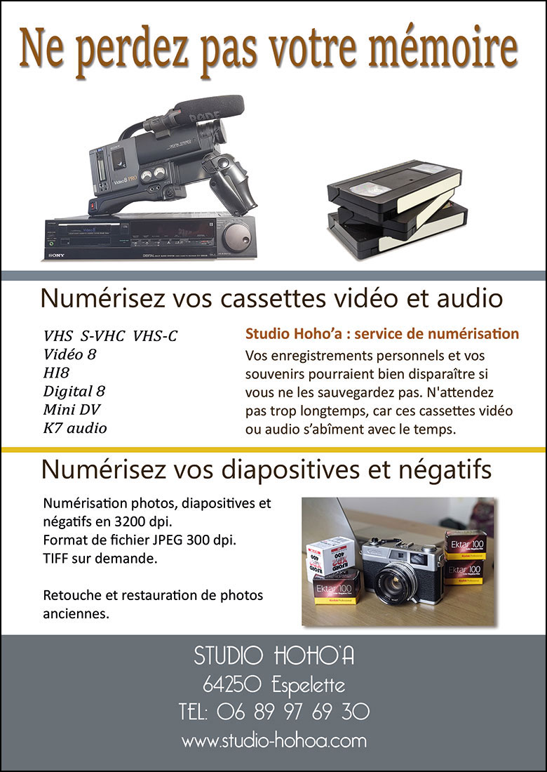 Numérisation VHS pays basque 64